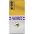 NFL Minnesota Vikings White Striped Galaxy S20 Fan Edition Skin