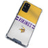 NFL Minnesota Vikings White Striped Galaxy S20 FE Clear Case