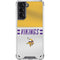 NFL Minnesota Vikings White Striped Galaxy S21 5G Clear Case