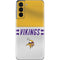 NFL Minnesota Vikings White Striped Galaxy S21 5G Skin