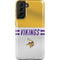 NFL Minnesota Vikings White Striped Galaxy S21 Plus 5G Pro Case