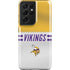 NFL Minnesota Vikings White Striped Galaxy S21 Ultra 5G Pro Case