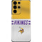 NFL Minnesota Vikings White Striped Galaxy S21 Ultra 5G Skin