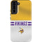 NFL Minnesota Vikings White Striped Galaxy S22 Plus Pro Case