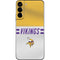 NFL Minnesota Vikings White Striped Galaxy S22 Plus Skin