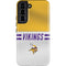 NFL Minnesota Vikings White Striped Galaxy S22 Pro Case
