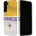 NFL Minnesota Vikings White Striped Galaxy S22 Pro Case