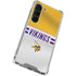 NFL Minnesota Vikings White Striped Galaxy S23 Clear Case