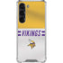 NFL Minnesota Vikings White Striped Galaxy S23 Clear Case