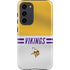 NFL Minnesota Vikings White Striped Galaxy S23 Plus Pro Case