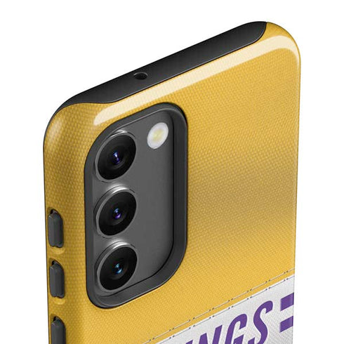 NFL Minnesota Vikings White Striped Galaxy S23 Plus Pro Case