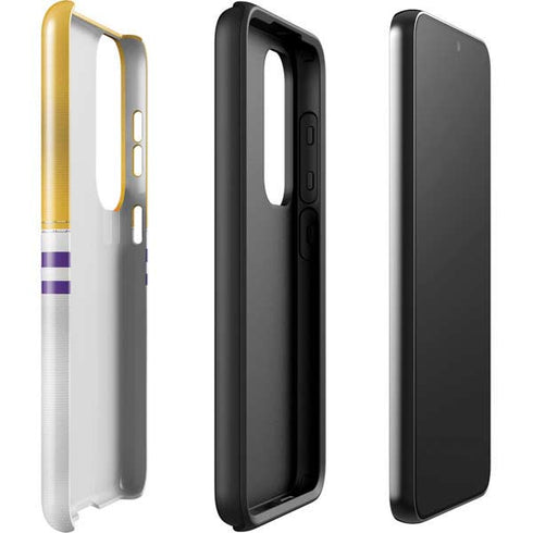 NFL Minnesota Vikings White Striped Galaxy S23 Plus Pro Case