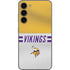 NFL Minnesota Vikings White Striped Galaxy S23 Plus Skin