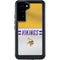 NFL Minnesota Vikings White Striped Galaxy S23 Plus Waterproof Case