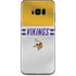 NFL Minnesota Vikings White Striped Galaxy S8 Skin
