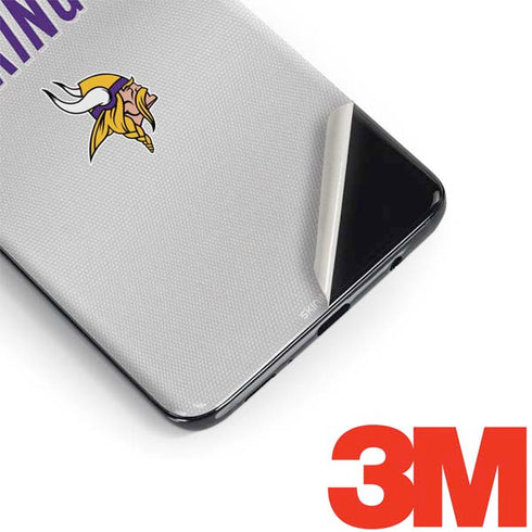 NFL Minnesota Vikings White Striped Galaxy S9 Skin