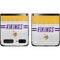 NFL Minnesota Vikings White Striped Galaxy Z Flip Skin