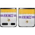 NFL Minnesota Vikings White Striped Galaxy Z Flip Skin