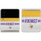 NFL Minnesota Vikings White Striped Galaxy Z Flip3 5G Skin