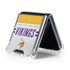 NFL Minnesota Vikings White Striped Galaxy Z Flip5 5G Clear Case