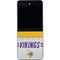 NFL Minnesota Vikings White Striped Galaxy Z Flip5 5G Skin