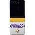 NFL Minnesota Vikings White Striped Galaxy Z Flip5 5G Skin