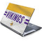 NFL Minnesota Vikings White Striped Generic Laptop Skin