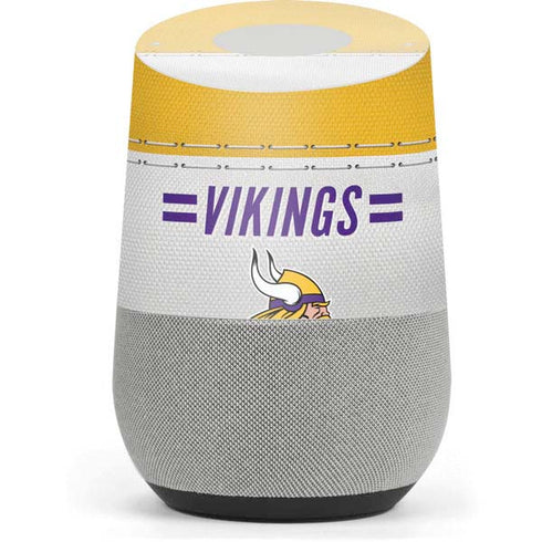 NFL Minnesota Vikings White Striped Google Home Skin