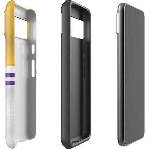 NFL Minnesota Vikings White Striped Google Pixel 8 Pro Impact Case