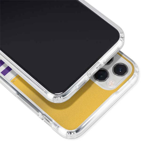 NFL Minnesota Vikings White Striped iPhone 11 Pro Clear Case