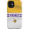 NFL Minnesota Vikings White Striped iPhone 12 Mini Impact Case