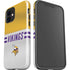 NFL Minnesota Vikings White Striped iPhone 12 Mini Impact Case