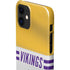 NFL Minnesota Vikings White Striped iPhone 12 Mini Lite Case