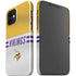 NFL Minnesota Vikings White Striped iPhone 12 Mini Lite Case