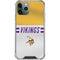 NFL Minnesota Vikings White Striped iPhone 12 Pro Clear Case