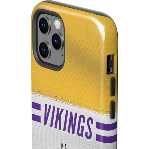 NFL Minnesota Vikings White Striped iPhone 12 Pro Impact Case