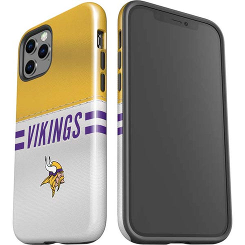 NFL Minnesota Vikings White Striped iPhone 12 Pro Impact Case