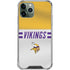 NFL Minnesota Vikings White Striped iPhone 12 Pro Max Clear Case