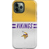 NFL Minnesota Vikings White Striped iPhone 12 Pro Max Impact Case