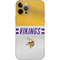 NFL Minnesota Vikings White Striped iPhone 12 Pro Skin