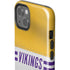 NFL Minnesota Vikings White Striped iPhone 13 Impact Case