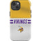 NFL Minnesota Vikings White Striped iPhone 13 Impact Case