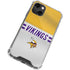 NFL Minnesota Vikings White Striped iPhone 13 Mini Clear Case