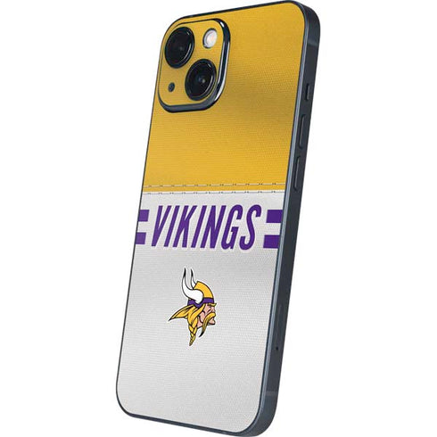 NFL Minnesota Vikings White Striped iPhone 13 Mini Skin