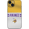 NFL Minnesota Vikings White Striped iPhone 13 Mini Skin