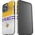 NFL Minnesota Vikings White Striped iPhone 13 Pro Max Impact Case