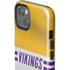 NFL Minnesota Vikings White Striped iPhone 14 Plus Impact Case
