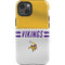 NFL Minnesota Vikings White Striped iPhone 14 Impact Case