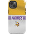 NFL Minnesota Vikings White Striped iPhone 15 Impact Case