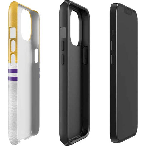 NFL Minnesota Vikings White Striped iPhone 15 Impact Case